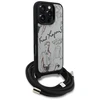 Dėklas Karl Lagerfeld Crossbody Grained Pattern &amp; Logo Case for iPhone 16 Pro - Gray