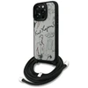 Dėklas Karl Lagerfeld Crossbody Grained Pattern &amp; Logo Case for iPhone 16 Pro - Gray