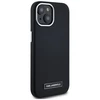 Originalus Dėklas Karl Lagerfeld FW Metal Plate MagSafe skirtas Apple iPhone 15 juodos spalvos