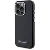 Originalus Dėklas Karl Lagerfeld FW Metal Plate MagSafe skirtas Apple iPhone 15 Pro Max juodos spalvos