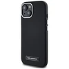 Originalus Dėklas Karl Lagerfeld FW Metal Plate MagSafe skirtas Apple iPhone 15 juodos spalvos