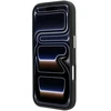 Dėklas Karl Lagerfeld Grained with Resin Signature Logo MagSafe do iPhone 18 Pro Max / 17 Pro Max juoda