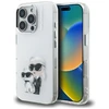 „Karl Lagerfeld IML Aquarelle Karl &amp; Choupette &amp; Logo“ dėklas, skirtas „iPhone 16 Pro Max“ - Baltas