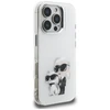 Karl Lagerfeld IML Aquarelle Karl &amp; Choupette &amp; Logo iPhone 16 Pro dėklas - Baltas