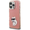 Dėklas Karl Lagerfeld IML Aquarelle Choupette &amp; Logo Case for iPhone 16 Pro Max - Rožinė