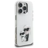 „Karl Lagerfeld IML Aquarelle Karl &amp; Choupette &amp; Logo“ dėklas, skirtas „iPhone 16 Pro Max“ - Baltas