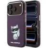 Dėklas Karl Lagerfeld IML Choupette Body Sketch Print MagSafe case for iPhone 18 Pro Max / 17 Pro Max burgundy
