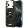 Karl Lagerfeld IML Glitter Karl & Choupette Heads Logo MagSafe - dėklas skirtas Apple iPhone 17 Pro Max juodas