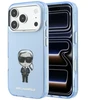 Karl Lagerfeld IML Ikonik Sketch Print MagSafe dėklas, skirtas iPhone 18 Pro Max / 17 Pro Max, šviesiai mėlynas