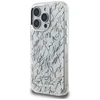 Dėklas Karl Lagerfeld IML Karl Script Pattern MagSafe skirtas Apple iPhone 16 Pro baltos spalvos