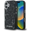 „Karl Lagerfeld IML“ leopardo rašto „MagSafe“ dėklas, skirtas „iPhone 16“ – Juodas