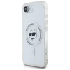 Karl Lagerfeld IML Metal Choupette Head MagSafe iPhone 16e Dėklas - Baltas