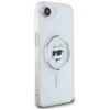 Karl Lagerfeld IML Metal Choupette Head MagSafe iPhone 16e Dėklas - Baltas