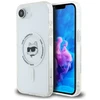 Karl Lagerfeld IML Metal Choupette Head MagSafe iPhone 16e Dėklas - Baltas