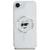 Karl Lagerfeld IML Metal Choupette Head MagSafe iPhone 16e Dėklas - Baltas