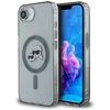 Karl Lagerfeld IML metalinis Karl &amp; Choupette Heads MagSafe iPhone 16e dėklas - Juodas
