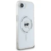 Karl Lagerfeld IML metalinis Karl Head MagSafe dėklas iPhone 16e Baltas