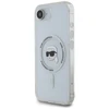 Karl Lagerfeld IML metalinis Karl Head MagSafe dėklas iPhone 16e Baltas