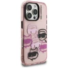 Dėklas Karl Lagerfeld IML Multi K&C Head Pattern skirtas Apple iPhone 16 Pro rožinės spalvos