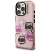 Dėklas Karl Lagerfeld IML Multi K&C Head Pattern skirtas Apple iPhone 16 Pro rožinės spalvos