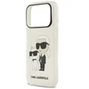 Karl Lagerfeld IML NFT Glitter Karl&Choupette dėklas iPhone 18 Pro / 17 Pro - permatomas
