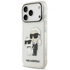 Dėklas Karl Lagerfeld IML NFT Glitter Karl&Choupette Case for iPhone 18 Pro / 17 Pro - Transparent