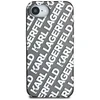Karl Lagerfeld IML Repeat Logo dėklas, skirtas iPhone 16e - sidabrinis