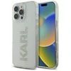 Karl Lagerfeld IML Rhinestones logotipas iPhone 16 Pro dėklas – skaidrus