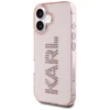 Dėklas Karl Lagerfeld IML Rhinestones Logo iPhone 16 Case - Rožinė