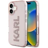 Dėklas Karl Lagerfeld IML Rhinestones Logo iPhone 16 Case - Rožinė