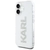 Karl Lagerfeld IML Rhinestones Logo iPhone 16 dėklas – skaidrus