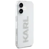 Karl Lagerfeld IML Rhinestones Logo iPhone 16 dėklas – skaidrus