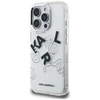 Dėklas Karl Lagerfeld IML Sketched Graphic skirtas Apple iPhone 16 Pro skaidrus