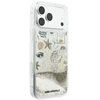 Karl Lagerfeld Liquid Glitter Beach & Sand dėklas, skirtas iPhone 17 Pro Max / 18 Pro Max - rusvai gelsvas
