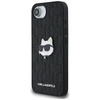 Dėklas Karl Lagerfeld Monogram Choupette Head Pin iPhone 16e Case - Juodas