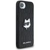 Dėklas Karl Lagerfeld Monogram Choupette Head Pin iPhone 16e Case - Juodas