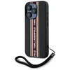 Dėklas Karl Lagerfeld Saffiano Athleisure Stripes Cord skirtas Apple iPhone 15 Pro red