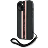 Dėklas Karl Lagerfeld Saffiano Athleisure Stripes Cord skirtas Apple iPhone 15 red