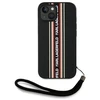 Dėklas Karl Lagerfeld Saffiano Athleisure Stripes Cord skirtas Apple iPhone 15 red