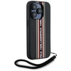 Dėklas Karl Lagerfeld Saffiano Athleisure Stripes Cord skirtas Apple iPhone 15 Pro red
