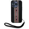 Dėklas Karl Lagerfeld Saffiano Athleisure Stripes Cord skirtas Apple iPhone 15 Pro red