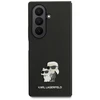 Karl Lagerfeld PU Saffiano Karl and Choupette dėklas skirtas Samsung Galaxy Z Fold 7 juodos spalvos