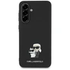Originalus Dėklas Karl Lagerfeld Saffiano w/ K&C Metal Logo skirtas Samsung Galaxy A36 juodos spalvos