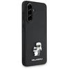 Originalus Dėklas Karl Lagerfeld Saffiano w/ K&C Metal Logo skirtas Samsung Galaxy A36 juodos spalvos