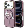 Dėklas Karl Lagerfeld Script Logo MagSafe do iPhone 18 Pro Max / 17 Pro Max bordo spalvos