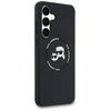 Dėklas Karl Lagerfeld Silicone Karl&Choupette Heads MagSafe skirtas Samsung Galaxy S25 FE juodos spalvos
