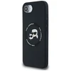 Karl Lagerfeld Liquid silikoninis K&amp;CH Heads MagSafe Apple iPhone 16e dėklas telefonui juodos spalvos
