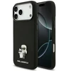 Dėklas Karl Lagerfeld Silicone Karl&Choupette Metal Pin iPhone 18 Pro Max / 17 Pro Max juoda