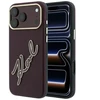 Dėklas Karl Lagerfeld Smooth Big Resin Signature Logo do iPhone 18 Pro Max / 17 Pro Max bordo spalvos