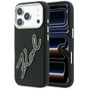 Dėklas Karl Lagerfeld Smooth Big Resin Signature Logo Case for iPhone 18 Pro / 17 Pro - Juodas
